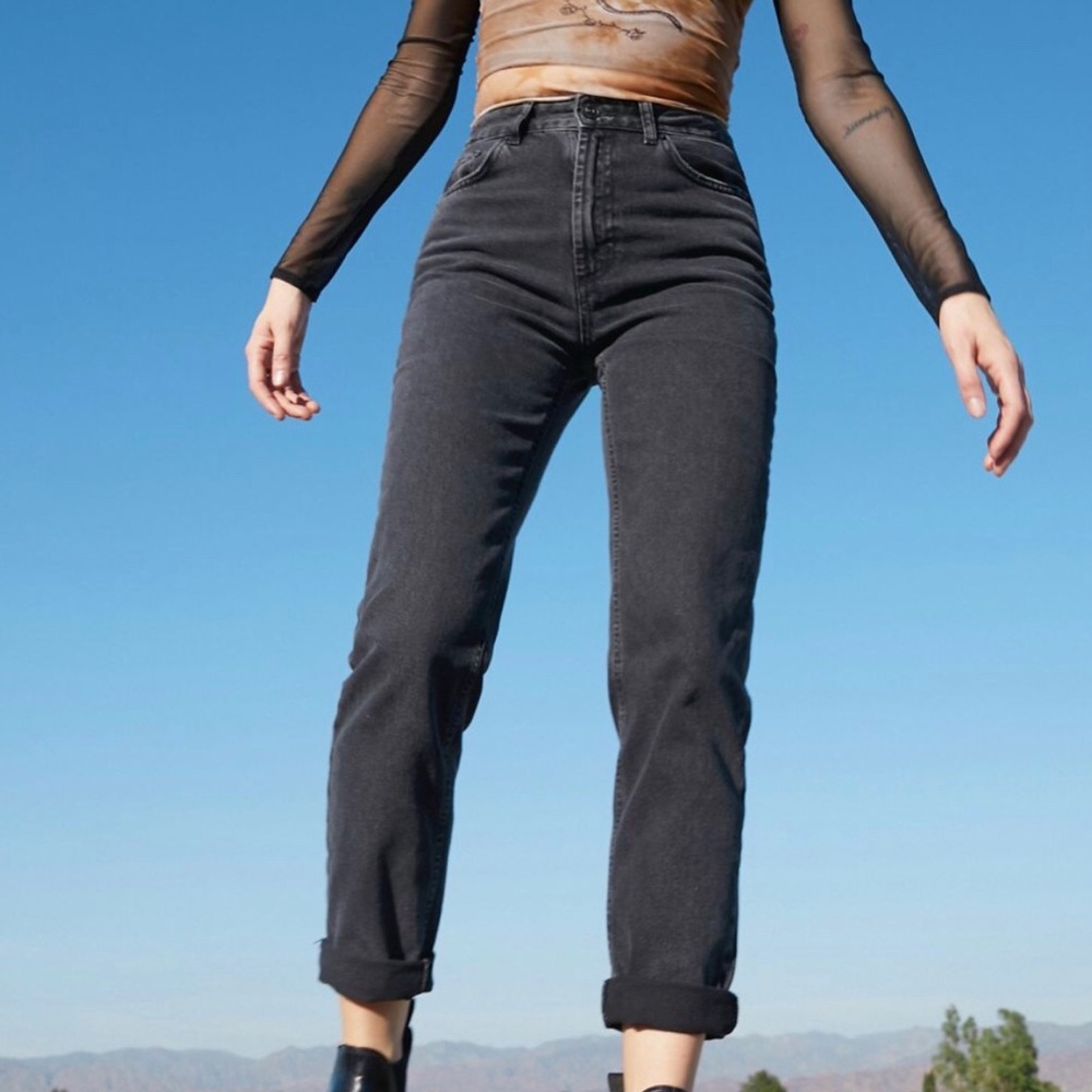 BDG Urban Outfitters Mom Jeans in Washed Black